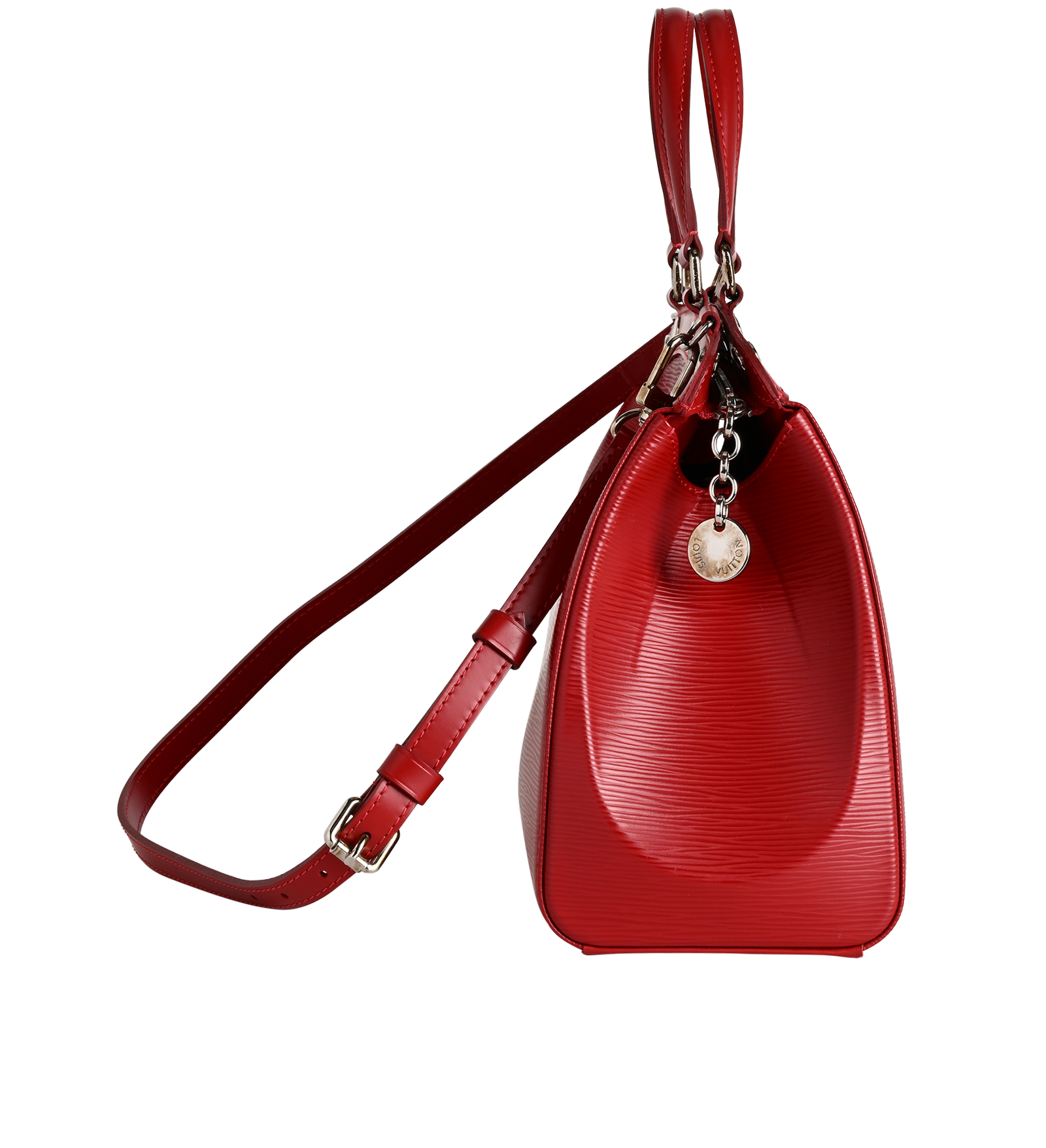 Brea MM, &pound;550, Handbags, Red, Leather, Side view